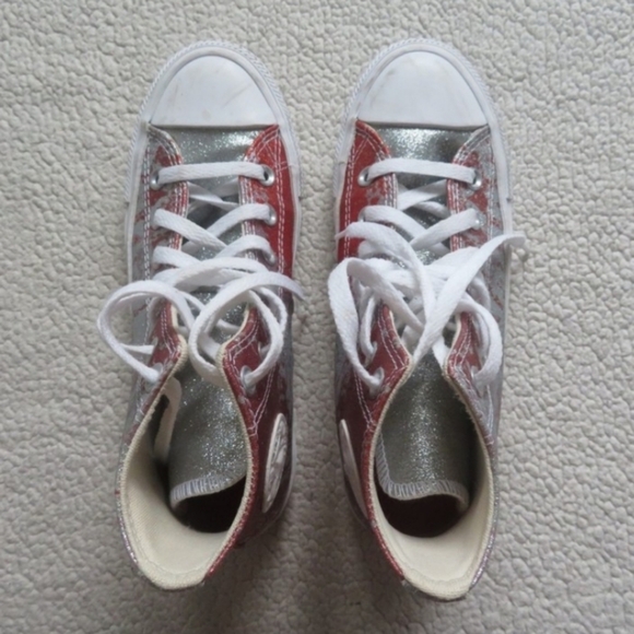 converse ctas hi fire pit himalayan salt white 571375C size 6 high top sneakers - Picture 3 of 7